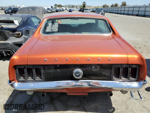 1970 Ford Mustang с VIN 0F01F169744, выставлен на аукционе Copart как лот 52200644 с пробегом 60 904 миль миль и Списание • Salvage title. История ставок и продаж доступна на DreamBid. Изображение 6.