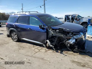 2022 Nissan Pathfinder Platinum with VIN 5N1DR3DH1NC219172, listed as a Copart auction lot 80288214 with 57,108 mi miles and Salvage title. Bid and sale history available at DreamBid. Image 4.