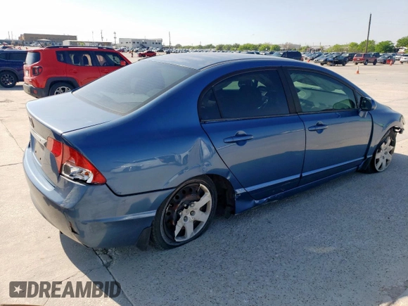 2011 Honda Civic LX with VIN 19XFA1F55BE039256, listed as a Copart auction lot 52172775 with 138,188 mi miles and Salvage Title. Bid and sale history available at DreamBid. Image 3.