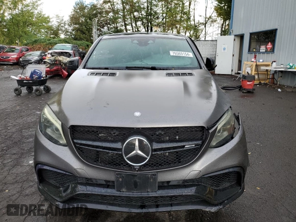 2016 Mercedes-Benz GLE 63 S AMG with VIN 4JGED7FB2GA011786, listed as a Copart auction lot 76569154 with 71,920 mi miles and Salvage title. Bid and sale history available at DreamBid. Image 5.