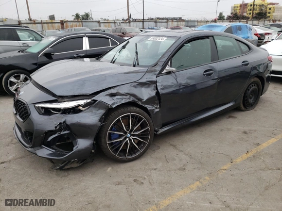 2021 BMW 2 Series M235i xDrive with VIN WBA13AL07M7H39957, listed as a Copart auction lot 46546705 with 11,065 mi miles and Salvage Title. Bid and sale history available at carsss.com. Image 1.
