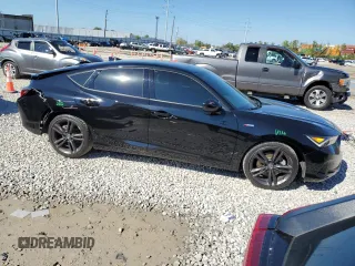 2023 Acura Integra w/A-Spec Package with VIN 19UDE4H35PA023580, listed as a Copart auction lot 74014034 with 23,062 mi miles and Salvage Title. Bid and sale history available at carsss.com. Image 4.