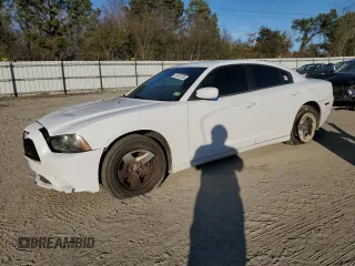 2012 Dodge Charger Police with VIN 2C3CDXAG9CH280480, listed as a Copart auction lot 87419724 with 135,677 mi miles and Salvage Title. Bid and sale history available at carsss.com. Image 1.