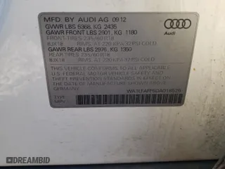 2013 Audi Q5 Premium Plus with VIN WA1LFAFP5DA018526, listed as a Copart auction lot 72403724 with 176,232 mi miles and Clean Title. Bid and sale history available at carsss.com. Image 13.