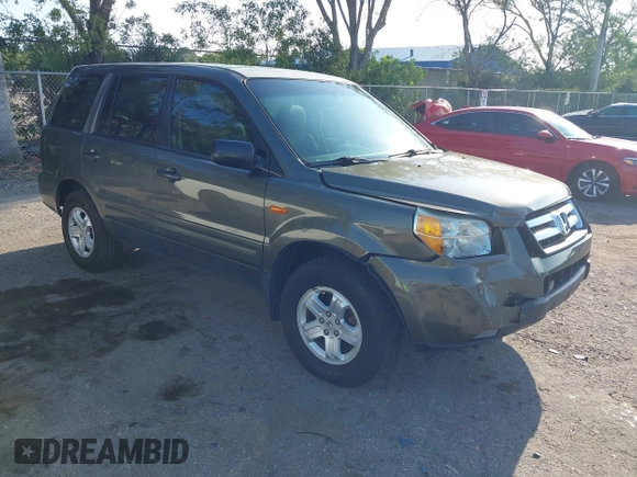 2006 Honda Pilot LX z VIN 5FNYF28156B040336, wystawiony jako IAAI lot #42223190 z przebiegiem 158 686 mil mil oraz . Historia ofert i sprzedaży dostępna na DreamBid. Obrazek 1.