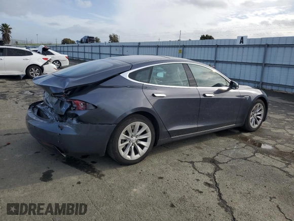 2016 Tesla Model S 70 with VIN 5YJSA1E10GF147377, listed as a Copart auction lot 86799084 with 93,805 mi miles and Salvage Title. Bid and sale history available at DreamBid. Image 3.