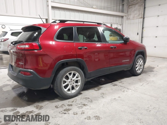 2016 Jeep Cherokee Sport with VIN 1C4PJMAB3GW219139, listed as a IAAI auction lot 42373717 with 70,393 mi miles and . Bid and sale history available at DreamBid. Image 4.