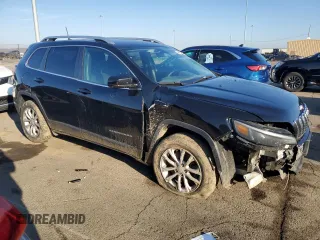 2019 Jeep Cherokee Latitude with VIN 1C4PJLCB5KD333235, listed as a Copart auction lot 44188645 with 115,166 mi miles and Salvage Title. Bid and sale history available at carsss.com. Image 4.