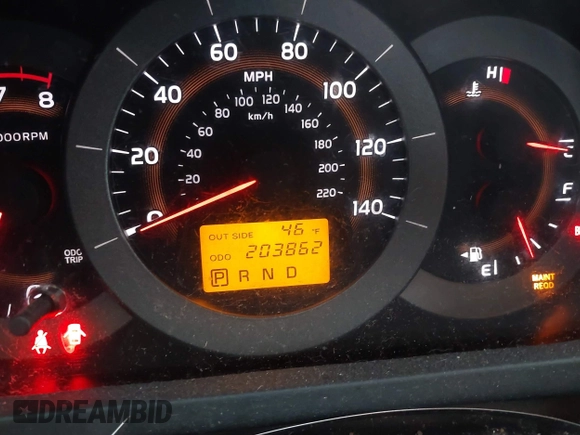2008 Toyota RAV4 with VIN JTMBD33V985191308, listed as a IAAI auction lot 41197580 with 203,862 mi miles. Bid and sale history available at carsss.com. Image 15.