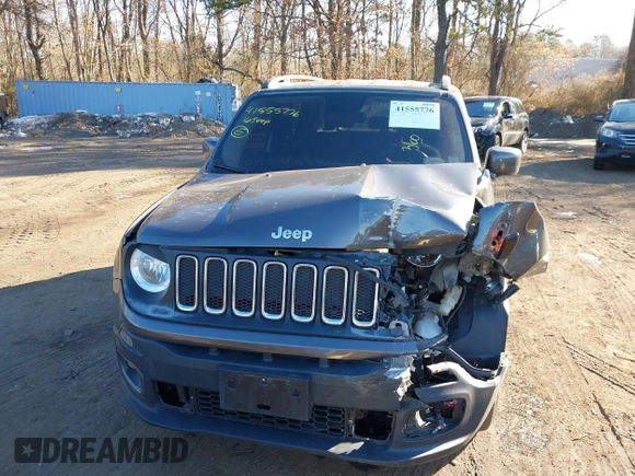 2016 Jeep Renegade Latitude with VIN ZACCJBBT4GPD61037, listed as a IAAI auction lot 41555776 with 89,753 mi miles. Bid and sale history available at carsss.com. Image 12.