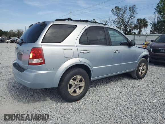 2005 Kia Sorento LX with VIN KNDJD733555463706, listed as a Copart auction lot 53953475 with 86,187 mi miles and Salvage Title. Bid and sale history available at carsss.com. Image 3.