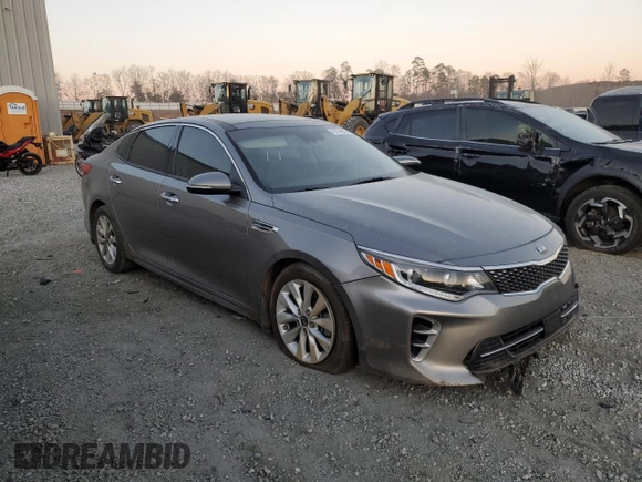 2017 Kia Optima EX with VIN 5XXGU4L3XHG174538, listed as a Copart auction lot 47754885 with 117,952 mi miles and Salvage Title. Bid and sale history available at carsss.com. Image 4.