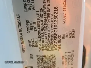 2024 Chevrolet Colorado 2WD Work Truck z VIN 1GCGSBEC1R1250216, wystawiony jako Copart lot #82194724 z przebiegiem 622 mil mil oraz Szkoda całkowita • Salvage title. Historia ofert i sprzedaży dostępna na DreamBid. Obrazek 13.