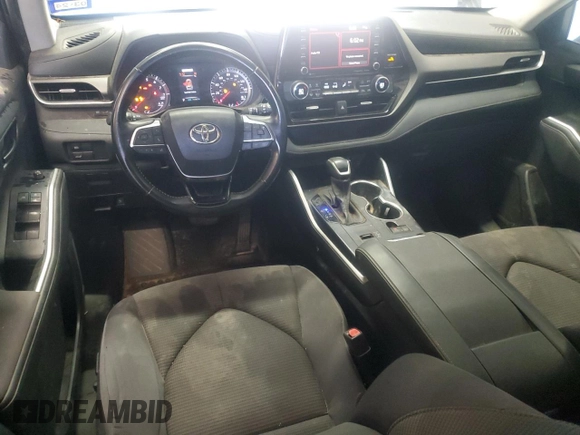 2021 Toyota Highlander L with VIN 5TDZZRAH8MS521752, listed as a Copart auction lot 86486854 with 77,367 mi miles and Clean title. Bid and sale history available at DreamBid. Image 8.