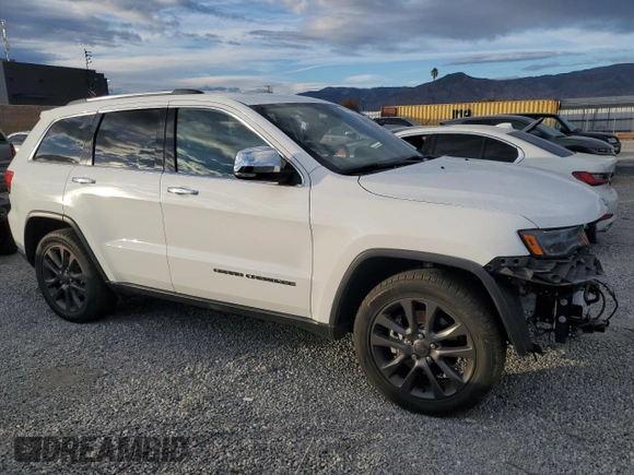 2018 Jeep Grand Cherokee Limited with VIN 1C4RJFBT7JC343404, listed as a Copart auction lot 81815784 with 60,995 mi miles and Salvage title. Bid and sale history available at DreamBid. Image 4.