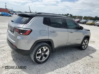 2020 Jeep Compass Limited with VIN 3C4NJDCB6LT246324, listed as a Copart auction lot 54013845 with 47,587 mi miles and Salvage Title. Bid and sale history available at DreamBid. Image 3.