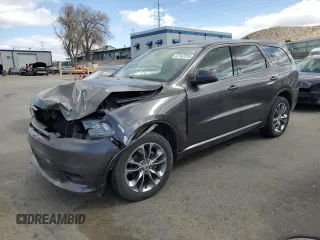 2020 Dodge Durango GT Plus z VIN 1C4RDJDG4LC123411, wystawiony jako Copart lot #47147375 z przebiegiem 127 186 mil mil oraz Szkoda całkowita • Salvage title. Historia ofert i sprzedaży dostępna na DreamBid. Obrazek 1.