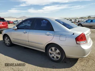 2008 Kia Spectra EX with VIN KNAFE122185498723, listed as a Copart auction lot 75348554 with 117,950 mi miles and Salvage Title. Bid and sale history available at carsss.com. Image 2.