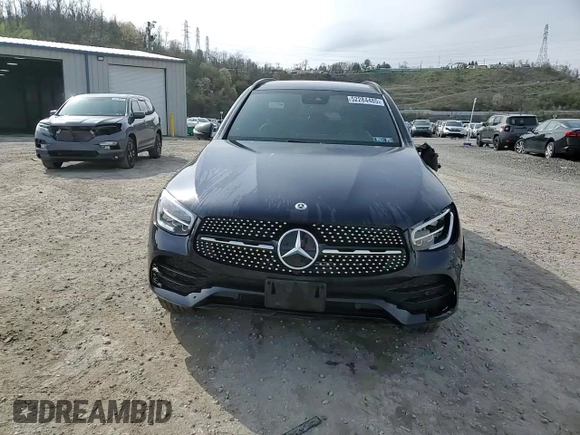 2022 Mercedes-Benz GLC 300 with VIN W1N0G8EB3NG074542, listed as a Copart auction lot 52284485 with 30,425 mi miles and Salvage Title. Bid and sale history available at DreamBid. Image 14.
