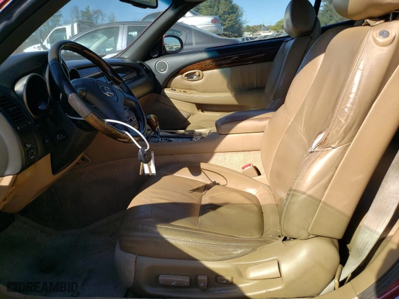 2008 Lexus SC 430 with VIN JTHFN45Y689018154, listed as a Copart auction lot 76794424 with 227,148 mi miles and Salvage Title. Bid and sale history available at carsss.com. Image 7.