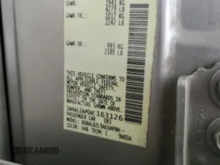 2010 Nissan Altima S with VIN 1N4AL2AP0AC163126, listed as a Copart auction lot 58383855 with 127,444 mi miles and Salvage title. Bid and sale history available at DreamBid. Image 12.