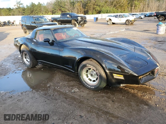 1981 Chevrolet Corvette with VIN 1G1AY8760B5101124, listed as a Copart auction lot 87115654 with 55,201 mi miles and Clean Title. Bid and sale history available at carsss.com. Image 4.