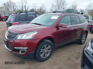 2017 Chevrolet Traverse LT with VIN 1GNKRHKD1HJ244573, listed as a IAAI auction lot 41997955 with 120,401 mi miles and . Bid and sale history available at DreamBid. Image 2.