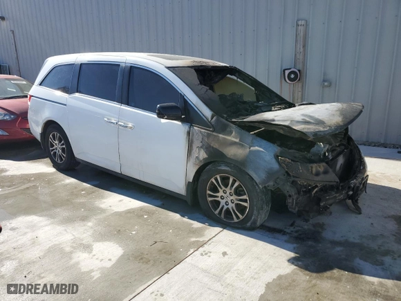2011 Honda Odyssey EX-L with VIN 5FNRL5H62BB018931, listed as a Copart auction lot 87041694 with 0 mi miles and Non Repairable. Bid and sale history available at carsss.com. Image 4.