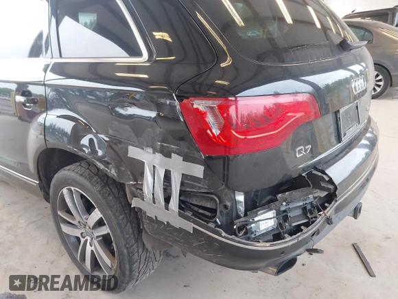2015 Audi Q7 Premium Plus with VIN WA1LGAFE2FD020974, listed as a IAAI auction lot 42053103 with 107,013 mi miles and . Bid and sale history available at DreamBid. Image 6.