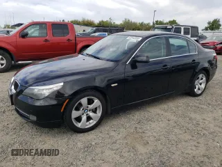 2008 BMW 5 Series 528i with VIN WBANU53558C115067, listed as a Copart auction lot 52243555 with 206,026 mi miles and Clean Title. Bid and sale history available at carsss.com. Image 1.