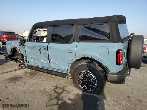 2023 Ford Bronco with VIN 1FMEE5BP8PLB50490, listed as a Copart auction lot 83254834 with 0 mi miles and Salvage Title. Bid and sale history available at carsss.com. Image 2.