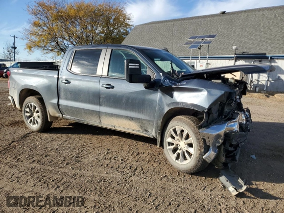 2021 Chevrolet Silverado 1500 LT with VIN 1GCUYDET0MZ251221, listed as a Copart auction lot 78026124 with 87,231 mi miles and Non Repairable. Bid and sale history available at carsss.com. Image 4.