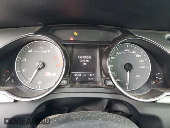 2012 Audi S5 Premium Plus z VIN WAUCGAFH0CN005201, wystawiony jako Copart lot #76103784 z przebiegiem 134 768 mil mil oraz Szkoda całkowita • Salvage title. Historia ofert i sprzedaży dostępna na DreamBid. Obrazek 9.