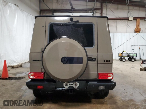 2017 Mercedes-Benz G-Class AMG G 63 with VIN WDCYC7DF5HX273627, listed as a Copart auction lot 49098875 with 0 mi miles and Salvage Title. Bid and sale history available at carsss.com. Image 6.