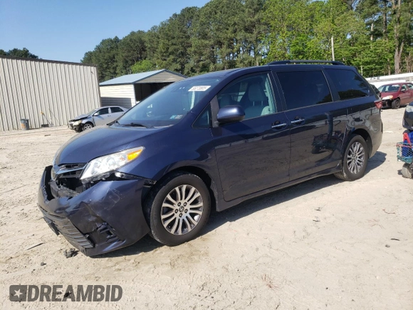 2018 Toyota Sienna XLE Auto Access Seat with VIN 5TDYZ3DC7JS914212, listed as a Copart auction lot 55273805 with 56,082 mi miles and Salvage title. Bid and sale history available at DreamBid. Image 1.