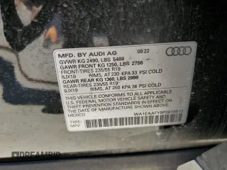 2023 Audi Q5 S line Premium Plus z VIN WA1EAAFY9P2018513, wystawiony jako Copart lot #47576785 z przebiegiem 44 580 mil mil oraz Szkody całkowita. Historia ofert i sprzedaży dostępna na DreamBid. Obrazek 12.