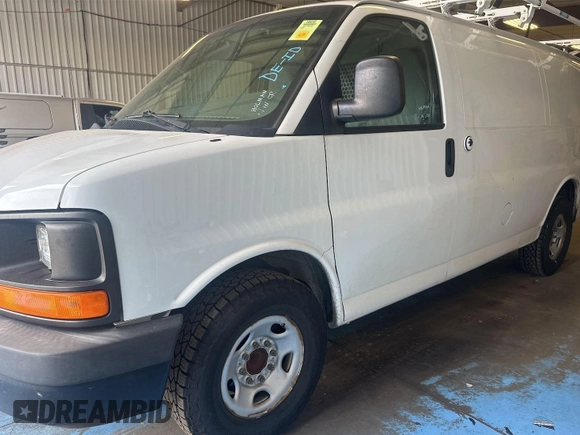 2013 Chevrolet Express Cargo with VIN 1GCWGFCA4D1142736, listed as a IAAI auction lot 42854305 with 128,585 mi miles and . Bid and sale history available at DreamBid. Image 16.