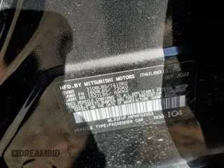 2023 Mitsubishi Mirage ES z VIN ML32FUFJ9PHF02053, wystawiony jako Copart lot #50418915 z przebiegiem 22 613 mil mil oraz Szkoda całkowita • Salvage title. Historia ofert i sprzedaży dostępna na DreamBid. Obrazek 13.