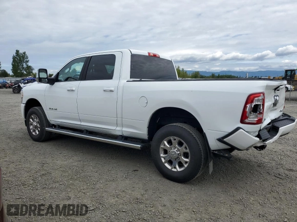 2023 Ram 2500 Laramie with VIN 3C6UR5FJ1PG634158, listed as a Copart auction lot 57164505 with 18,279 mi miles and Salvage title. Bid and sale history available at DreamBid. Image 2.