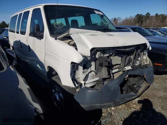 2013 Ford Econoline Wagon XL with VIN 1FMNE1BL4DDA74312, listed as a Copart auction lot 47883195 with 52,654 mi miles and Salvage Title. Bid and sale history available at carsss.com. Image 4.