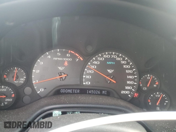 2004 Chevrolet Corvette with VIN 1G1YY22G045106340, listed as a Copart auction lot 79135644 with 145,026 mi miles and Salvage Title. Bid and sale history available at DreamBid. Image 9.