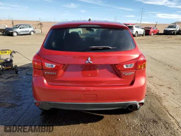2014 Mitsubishi Outlander Sport ES with VIN 4A4AP3AU9EE012752, listed as a Copart auction lot 71365684 with 61,107 mi miles and Salvage Title. Bid and sale history available at carsss.com. Image 6.
