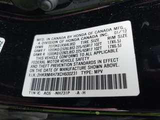 2012 Honda CR-V EX-L с VIN 2HKRM4H7XCH600231, выставлен на аукционе IAAI как лот 42319339 с пробегом 129 791 миль миль и . История ставок и продаж доступна на DreamBid. Изображение 9.
