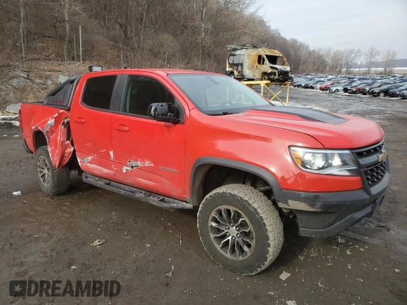 2018 Chevrolet Colorado 4WD ZR2 with VIN 1GCGTEEN8J1102830, listed as a Copart auction lot 46324645 with 83,874 mi miles and Salvage Title. Bid and sale history available at carsss.com. Image 4.