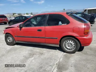1998 Honda Civic CX with VIN 2HGEJ6420WH107167, listed as a Copart auction lot 46697095 with 64,087 mi miles and Salvage Title. Bid and sale history available at DreamBid. Image 2.