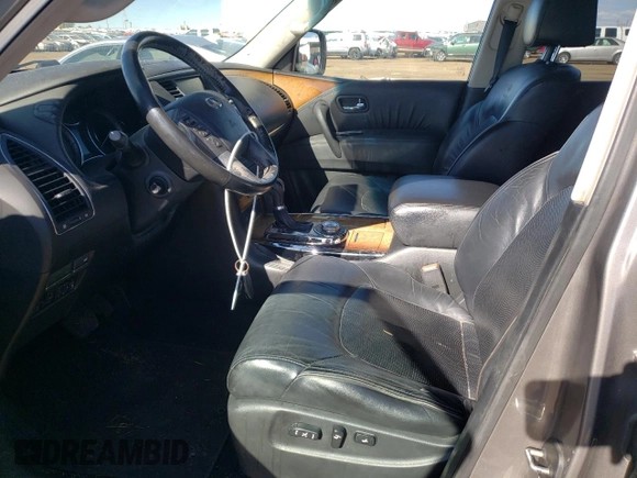2011 Infiniti QX56 7-passenger with VIN JN8AZ2NE9B9002889, listed as a Copart auction lot 77070934 with 167,397 mi miles and Clean Title. Bid and sale history available at carsss.com. Image 7.