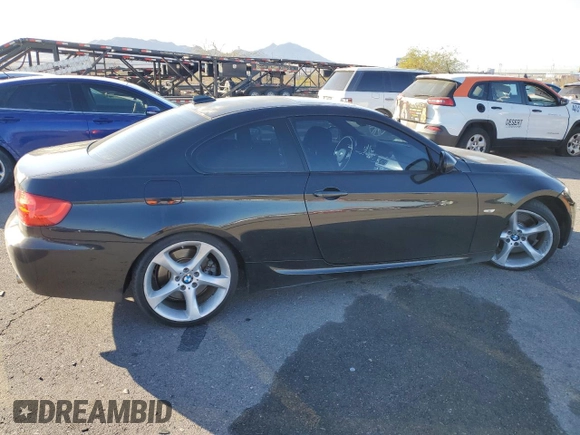 2012 BMW 3 Series 335i with VIN WBAKG7C5XCE803150, listed as a Copart auction lot 76390994 with 113,731 mi miles and Salvage Title. Bid and sale history available at carsss.com. Image 3.