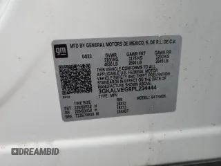 2023 GMC Terrain SLT with VIN 3GKALVEG9PL234444, listed as a Copart auction lot 51701135 with 27,744 mi miles and Salvage Title. Bid and sale history available at carsss.com. Image 13.