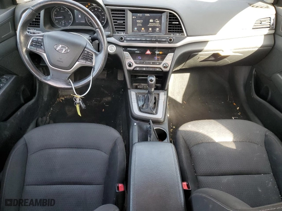 2017 Hyundai Elantra SE with VIN 5NPD84LF0HH185537, listed as a Copart auction lot 44783935 with 91,599 mi miles and Salvage Title. Bid and sale history available at carsss.com. Image 8.