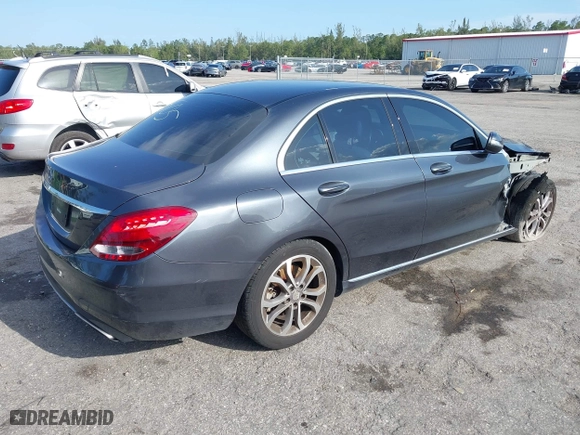 2015 Mercedes-Benz C-Class C 300 with VIN 55SWF4JB7FU084505, listed as a IAAI auction lot 41932523 with 1 mi miles. Bid and sale history available at carsss.com. Image 4.